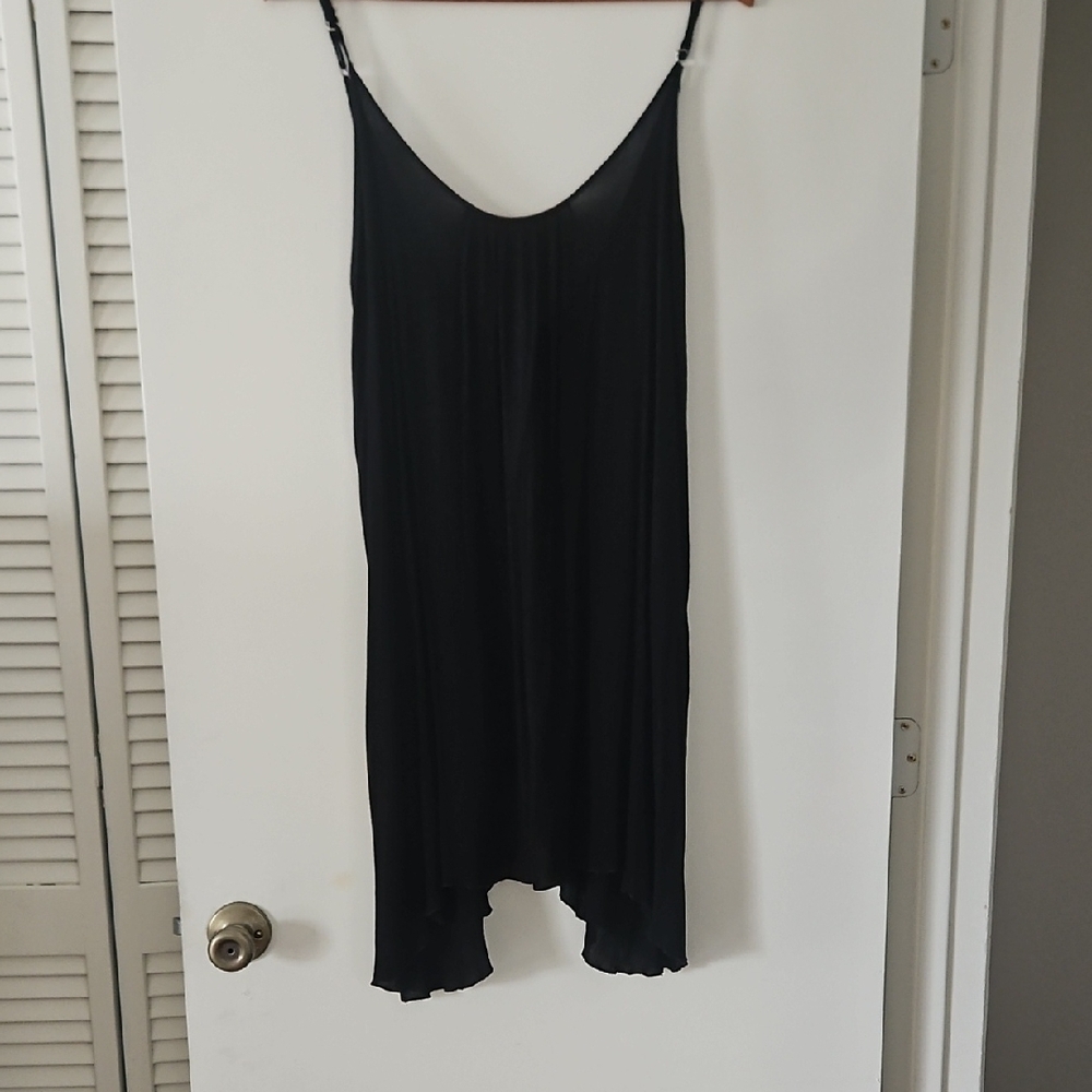 Elan Black Sleeveless Slip Dress for Night Out